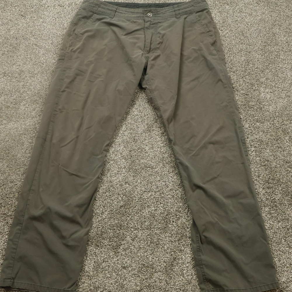 Kuhl Pants Mens 40x31.5 slax Green Stretch Hiking Outdoor Nylon Cotton Blend